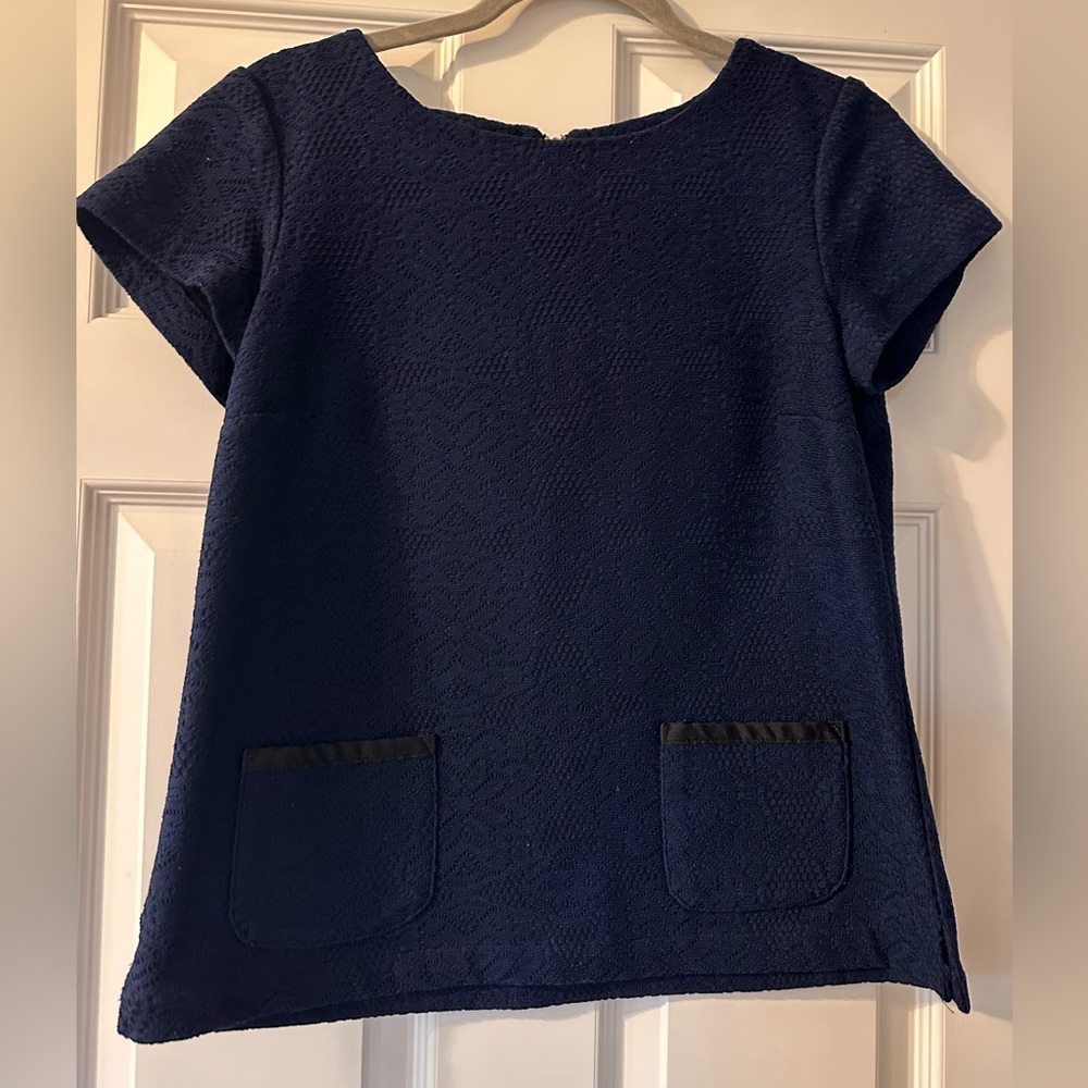 New York & Company lace detailed short sleeve top Women’s small